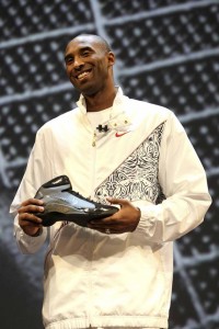 The Nike Hyperdunks, shown here with Kobe Bryant, are currently the most popular performance basketball shoes. (Photo courtesy of sneakernews.com)