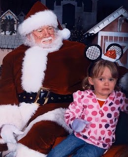 Don't be afraid of Santa but make sure to approach him with the right attitude. Otherwise you'll run away in tears like this poor child. Photo courtesy of sketchysantas.com.