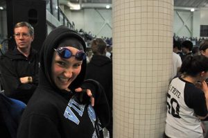 Jenna Mahaffe was just one of the members of the All-American relay team that broke the county record previously held by the 2006 WJ team. Photo by Spenser Steele.