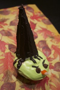 Chocolate witch cupcakes are perfect for any Halloween celebration. Photo by Maya Weiss.
