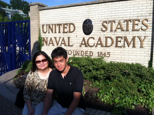 Senior Aries Wong, one of the top ranked tennis players in the country, will attend the Naval Academy next year and play tennis there. After his four years of college without tuition, Wong will serve at least five years in the Navy or Marine Corps. Photo courtesy Aries Wong.  