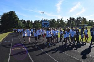 Over 300 people came to this year's Walk Away Cancer event, raising over $44,000 for cancer research and treatment. Photo by Rachel Hazan. 