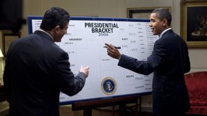 Even President Obama participates in the bracket-crazed event that is March Madness. Photo from Wikimedia.