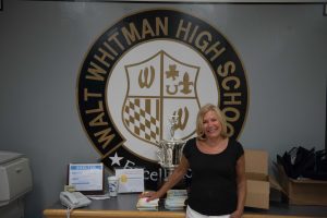 Donna Gardiner is retiring after 10 years of helping students and organizing graduation. Thank you Mrs. Gardiner! Photo by Jefferson Luo.